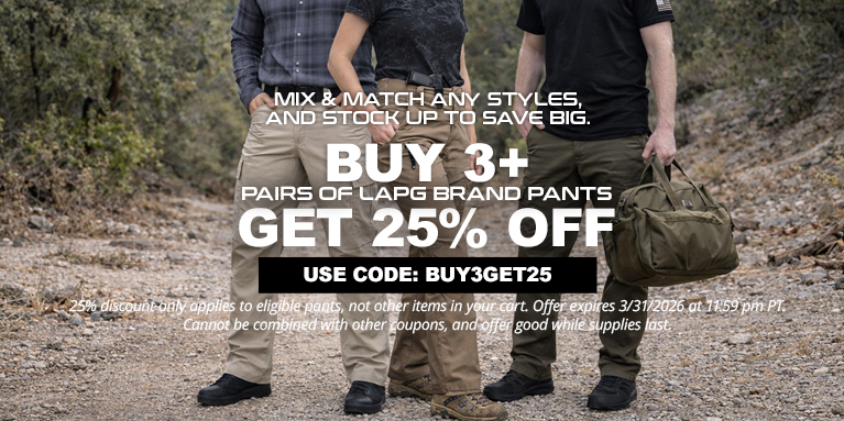 Buy 3+ Pairs Of LAPG Pants, Get 25% Off