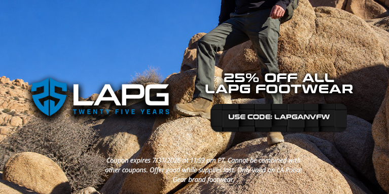 25% Off LAPG Footwear - Use Coupon Code: LAPGANVFW