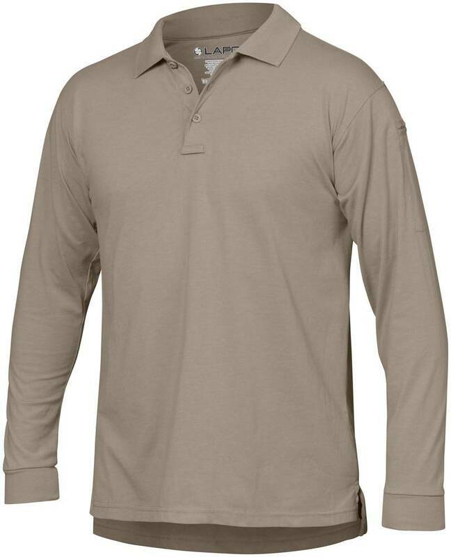 LA Police Gear Men's Op Tactical L/S Polo Shirt