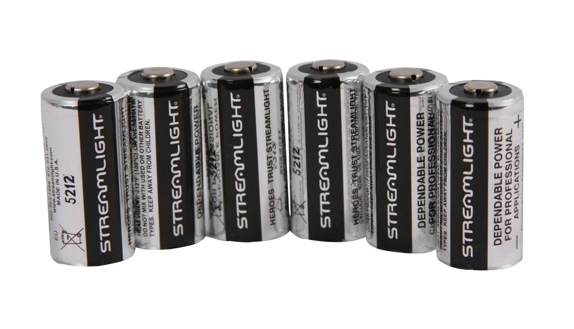 Streamlight - 3V Lithium CR123A Battery (6 Pack)