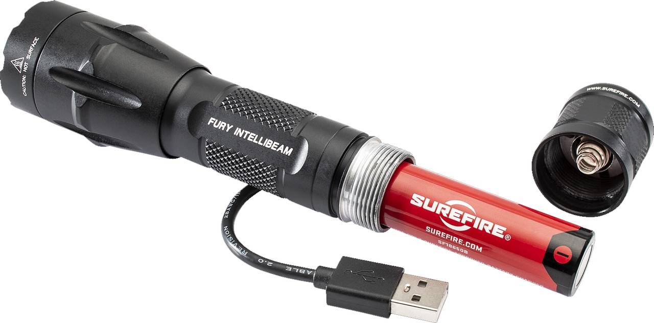 ライト・ランタン SUREFIRE FURY INTELLIBEAM Surefire Fury Intellibeam 1500 Lumen Dual Fuel Tactical LED