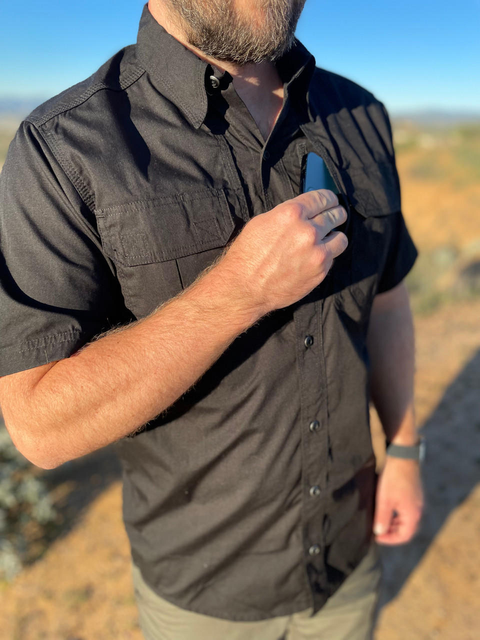 LA Police Gear Short Sleeve Tactical Field Shirt