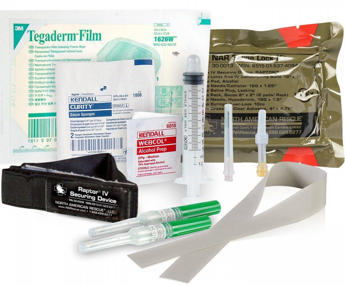 North American Rescue Saline Lock Kit 30-0013