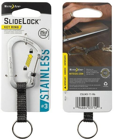 Nite Ize Stainless Steel Slidelock Key Ring