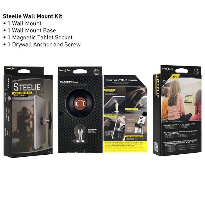 iPadアクセサリー STEELIE WALL MOUNT KIT FOR TABLETS Nite Ize Steelie Wall Mount Kit for Tablets - Walmart.com