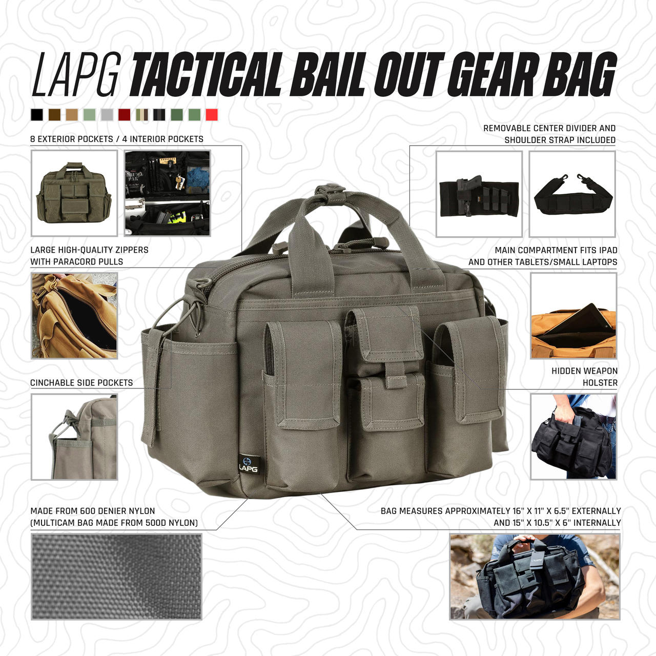 LA Police Gear Expedition Carry On Size Travel Duffel Bag with Backpack  Straps, Black : Amazon.in: Bags, Wallets and Luggage