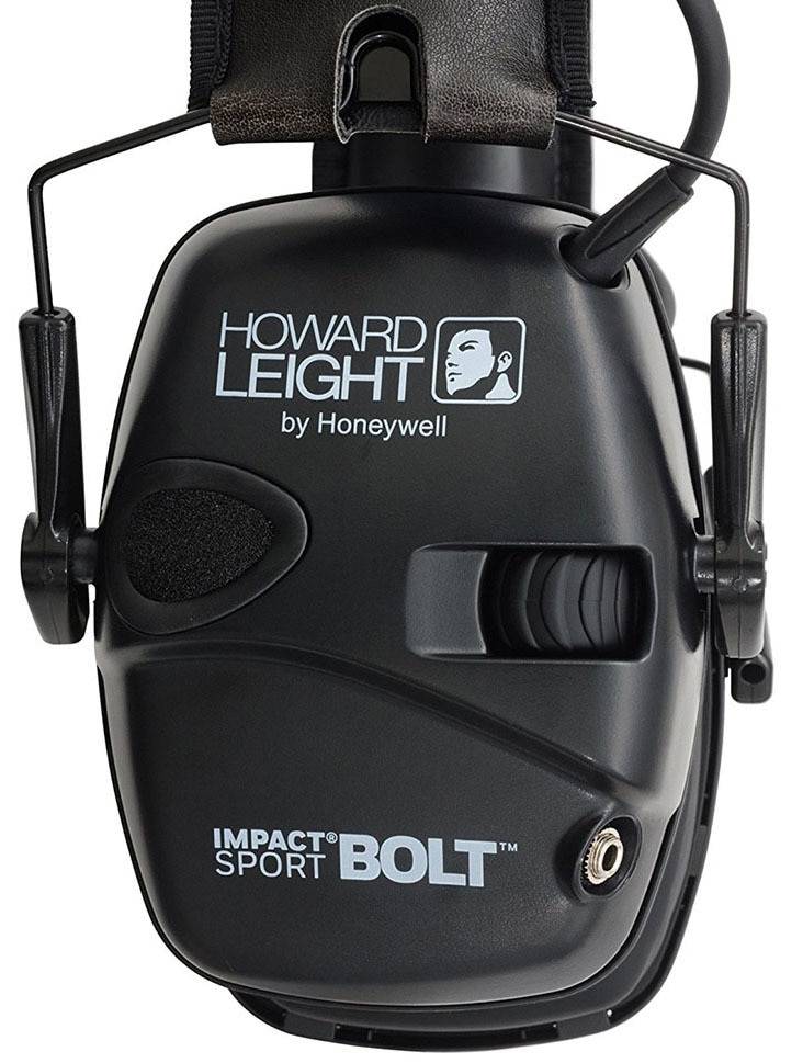 Howard Leight Impact Sport Electronic Hearing Protection Earmuffs, Black 