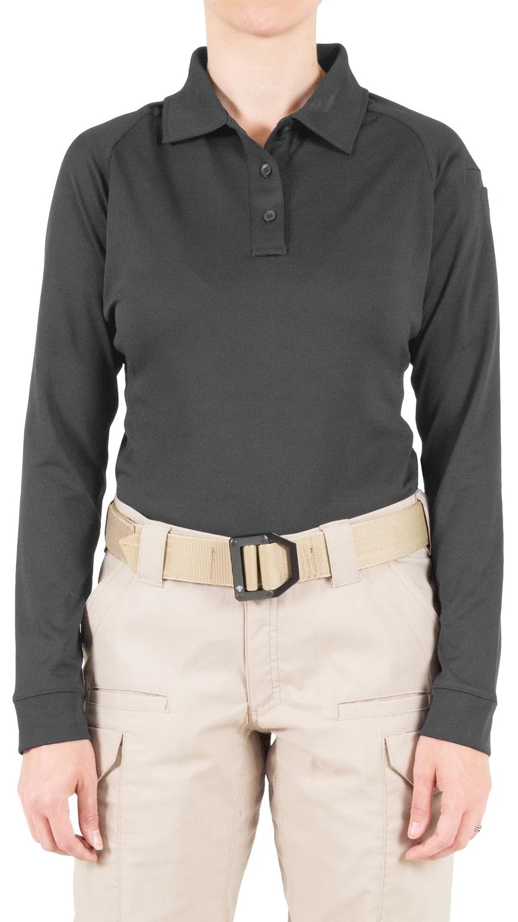 極美品BRIEFING × WDSTOUR POLO LOOSE FIT First Tactical Women's Performance Long Sleeve Polo 121503