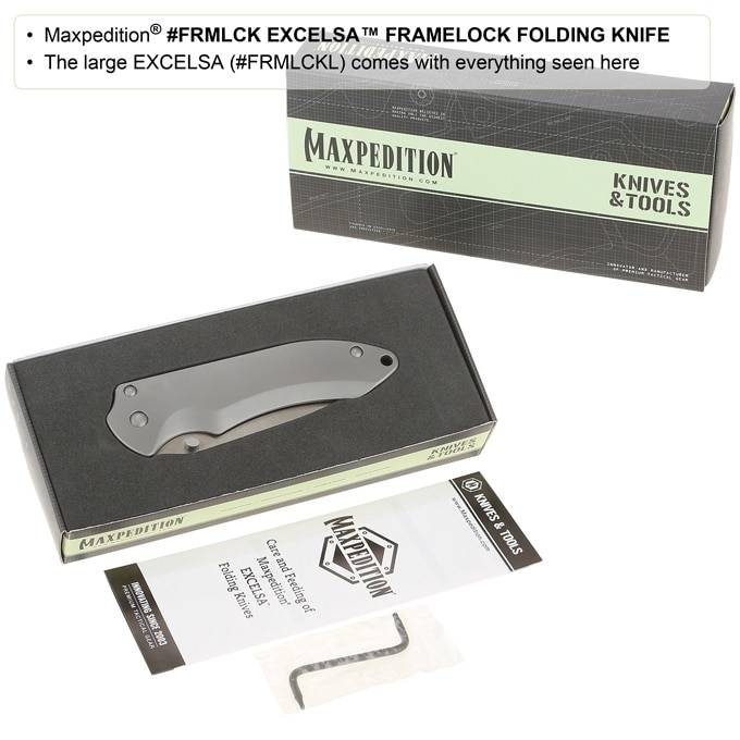 Maxpedition EXCELSA Framelock Folding Knife FRMLCK