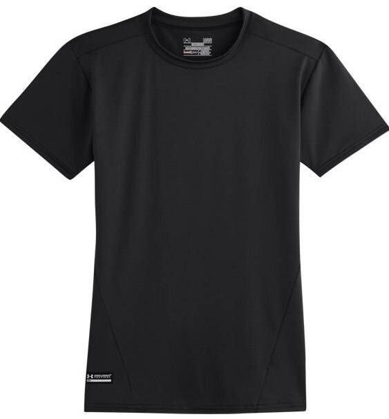 Under Armour Mens Short Sleeve Compression T-Shirt - Black