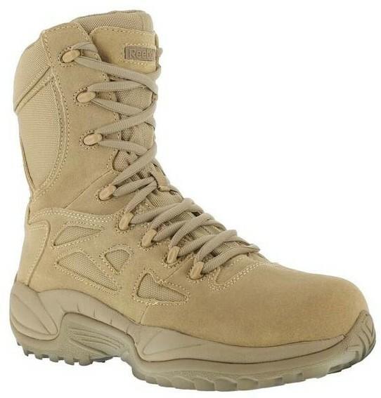 Reebok Side Zip Desert Tactical Boots with Safety Toe RB8894