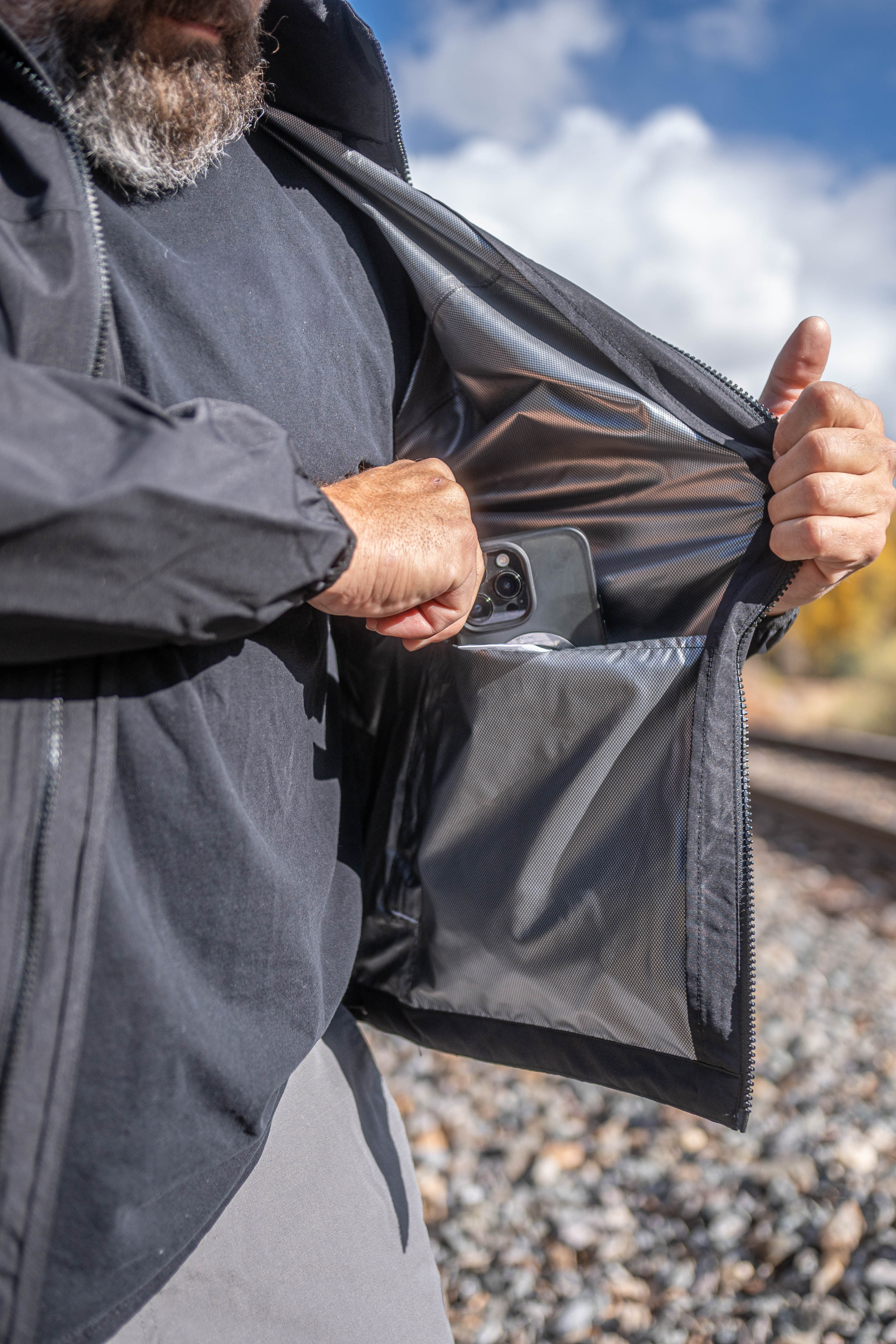 LA Police Gear Expedition Packable Waterproof Rain Jacket