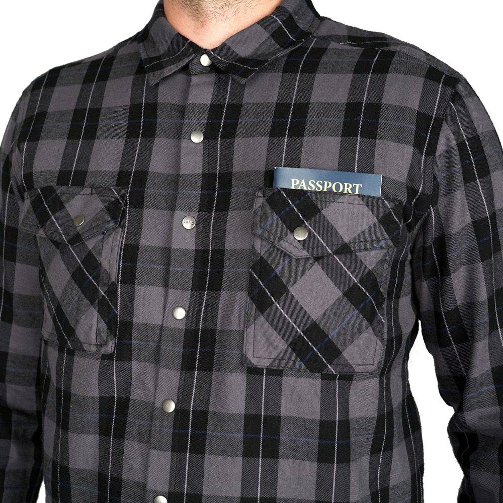 LA Police Gear Atlas Long Sleeve Tactical CCW Flannel Shirt