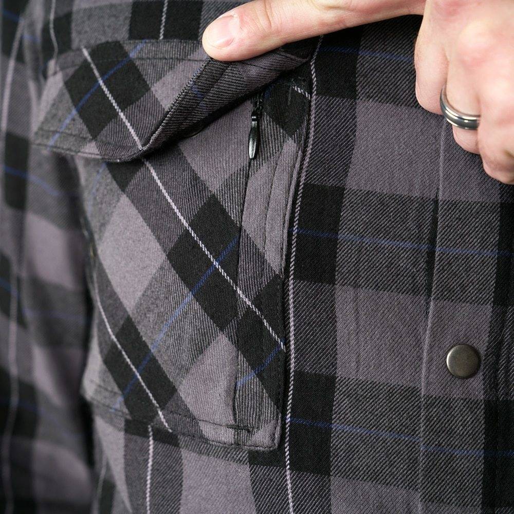 LA Police Gear Atlas Long Sleeve Tactical CCW Flannel Shirt