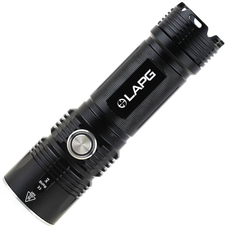 LA Police Gear LAPG F2 - Linterna táctica de salida múltiple de 700  lúmenes, linterna LED compacta, linterna recargable USB