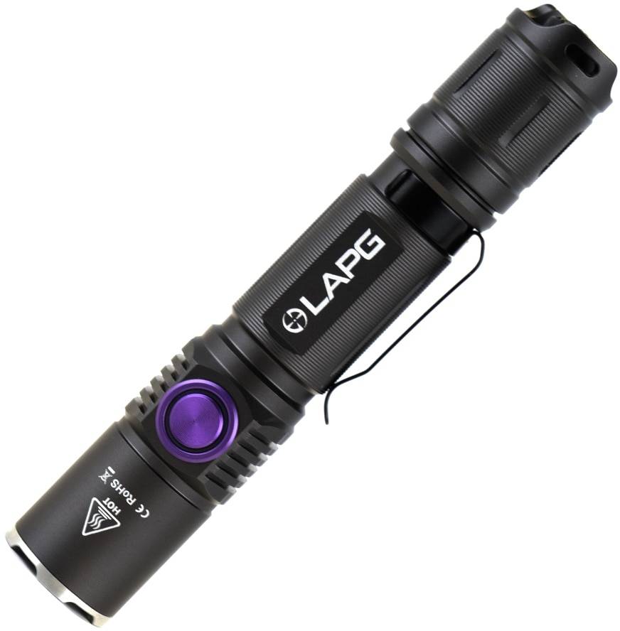LA Police Gear F6 1,092 MW UV LED Flashlight w/ Power Bank