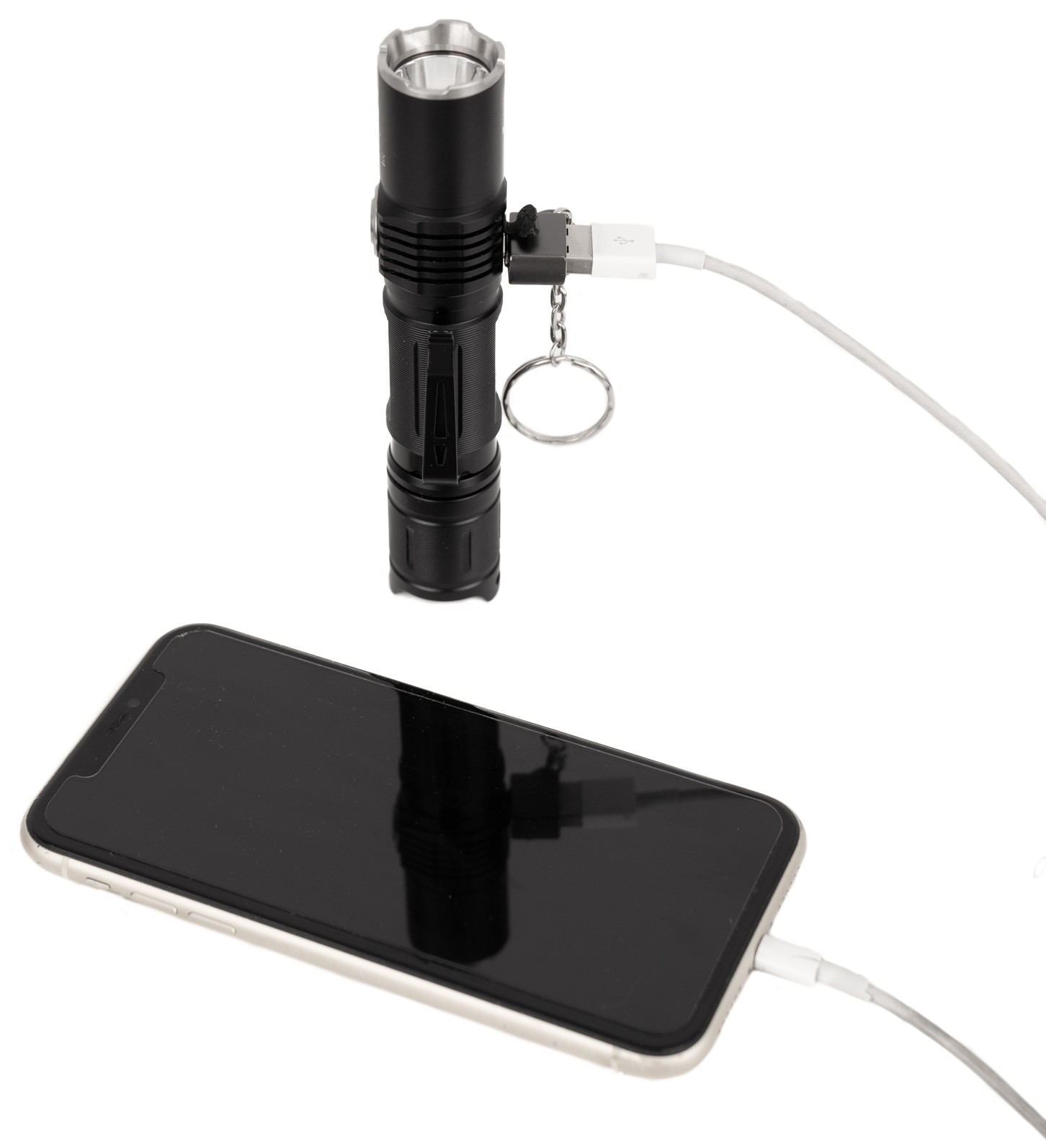 LA Police Gear F7 1,500 Lumen Flashlight W/ Recharge USB-C Port