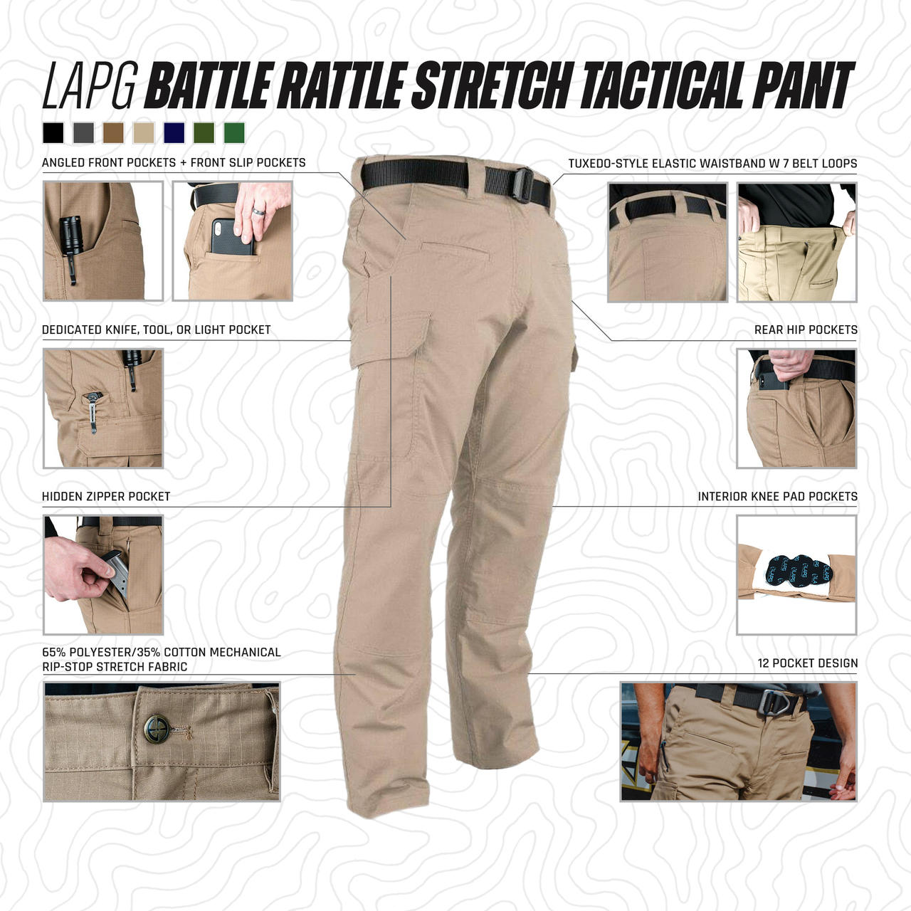 Battle Rattle Pants | Durable Tactical Clothing | LAPG