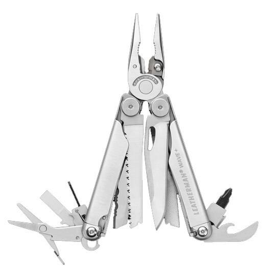 LEATHERMAN WAVE マルチツール（箱付き） Leatherman Wave Plus Stainless Steel Multi-Toolwith Knife
