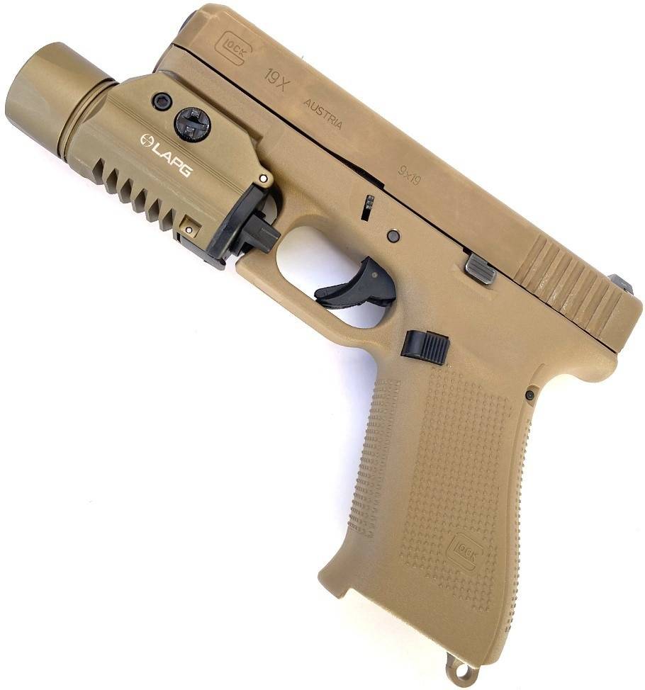 LA Police Gear FDE SlideRail® XWL Tactical Strobe WeaponLight