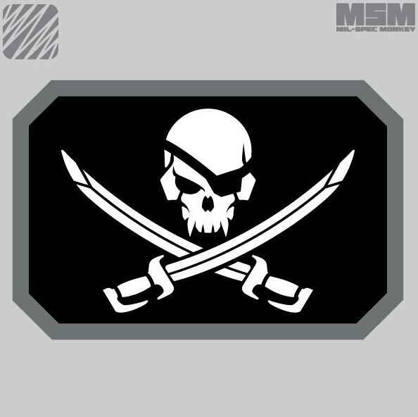 Mil-Spec Monkey Pirate Skull Flag Patch