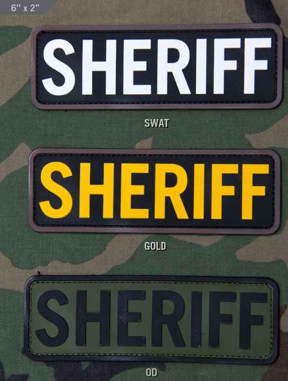 Mil-Spec Monkey Sheriff PVC 6x2 Patch