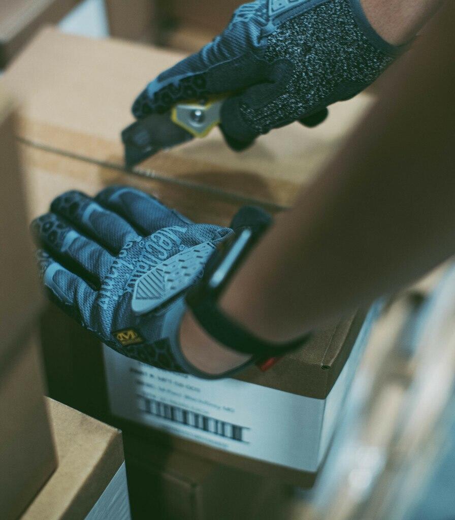 Mechanix Wear Box Cutter Handschuhe Größe L – Graue Arbeitshandschuhe Mit Schnittfestem Schutz & Rutschfester Handfläche
