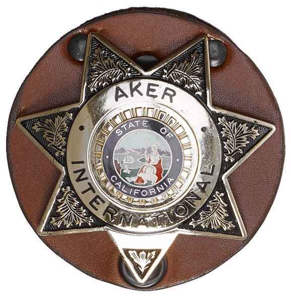 Aker Model 592 Clip On Star Badge Holder