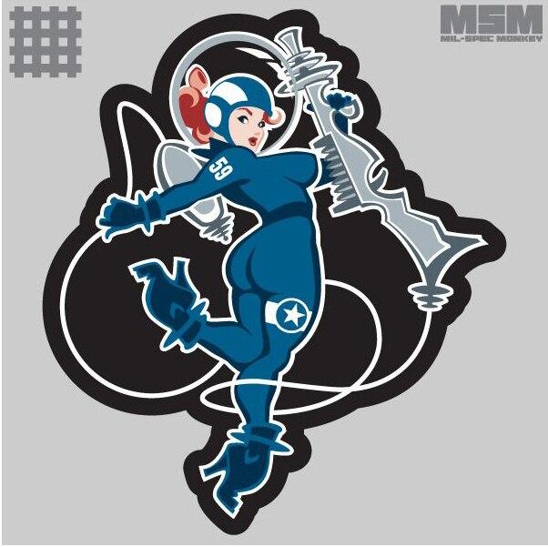 Mil-Spec Monkey Space Girl 1 Woven Morale Patch