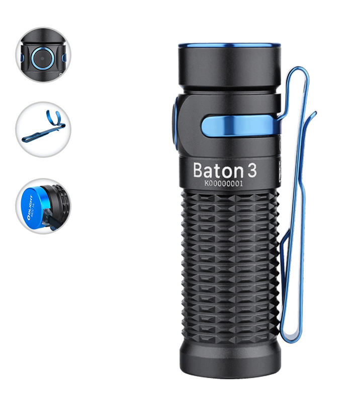 Olight Baton 3 1200 Lumen Tactical Pocket Flashlight Olight Baton 3 1200 Lumen Tactical Pocket Flashlight