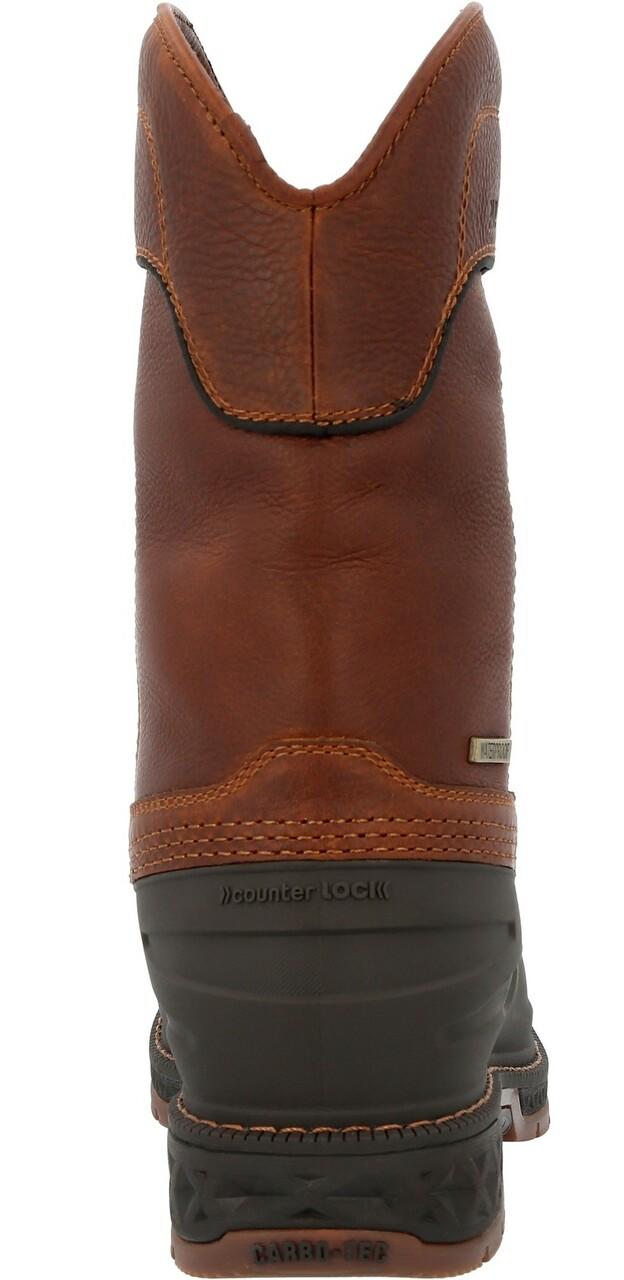 GEORGIA BOOT Stivali Carbo-Tec LTR, Impermeabili, Con Punta In Acciaio, Pelle SPR, Suola EVA/gomma, Per Ranch E Lavoro