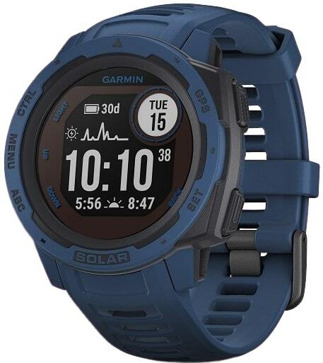 Garmin Instinct Solar Tidal Blue GPS Smartwatch