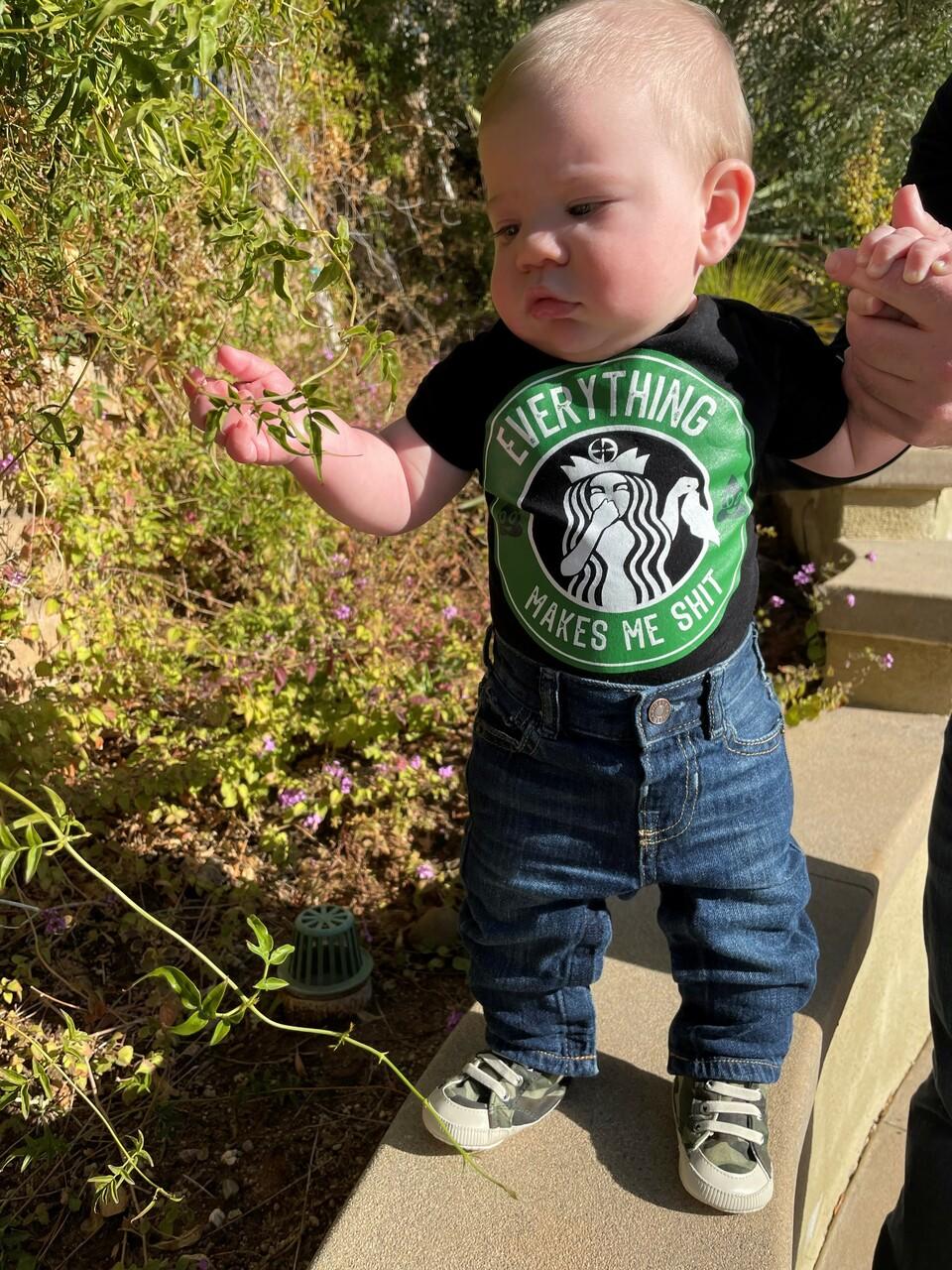 LAPG Everything Makes Me Shit Baby Onesie Bodysuit