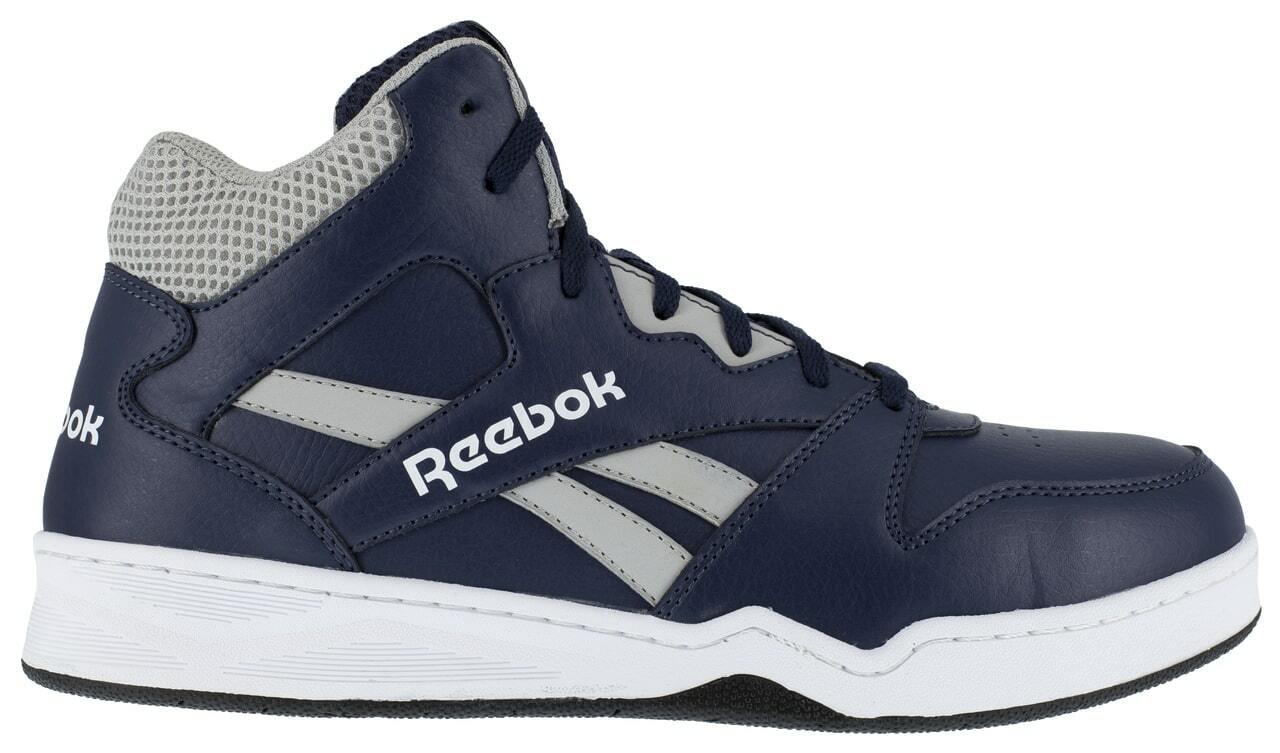 Reebok Men's BB4500 High-Top Navy and Grey Work Sneakers RB4133