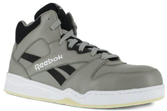 Reebok Men's Grey and Black BB4500 High Top Work Sneakers RB4136