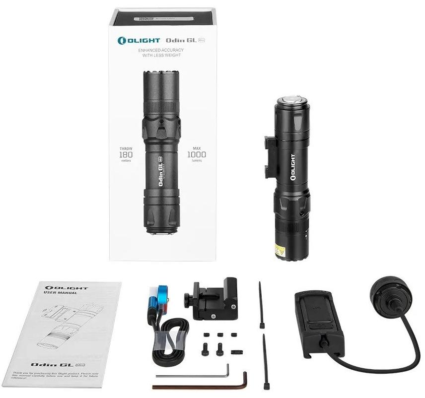 Olight Odin 3 Mode GL Mini Rechargeable Tactical Flashlight