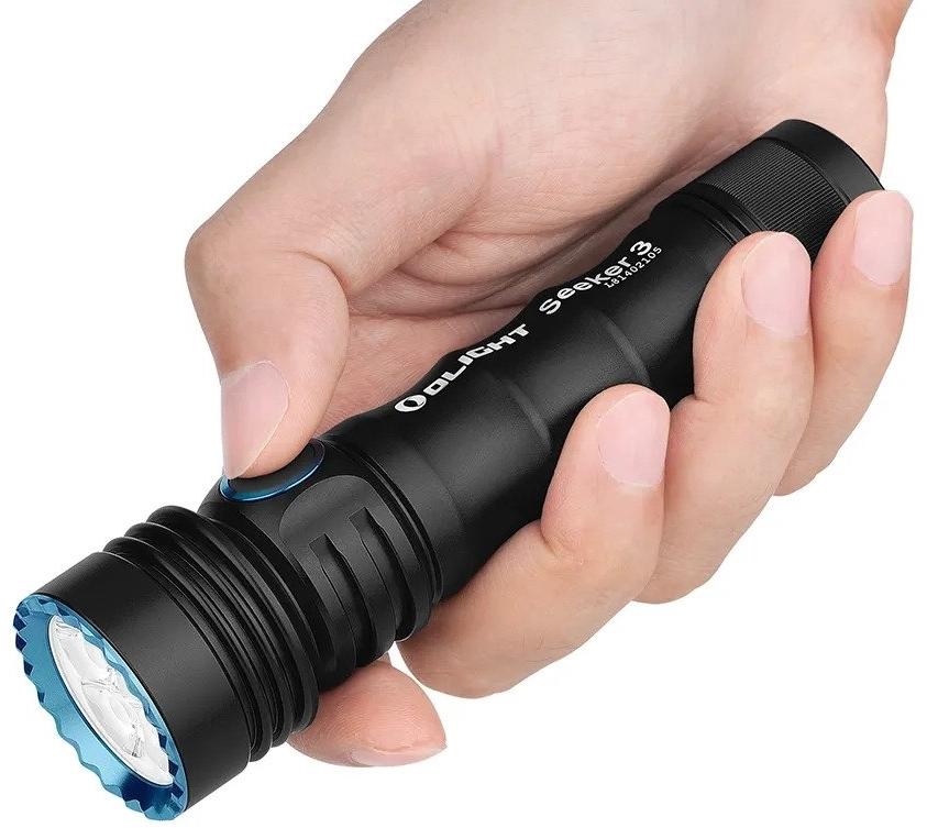 Olight Seeker 3 Black Rechargeable Easy to Carry Handheld Flashlight