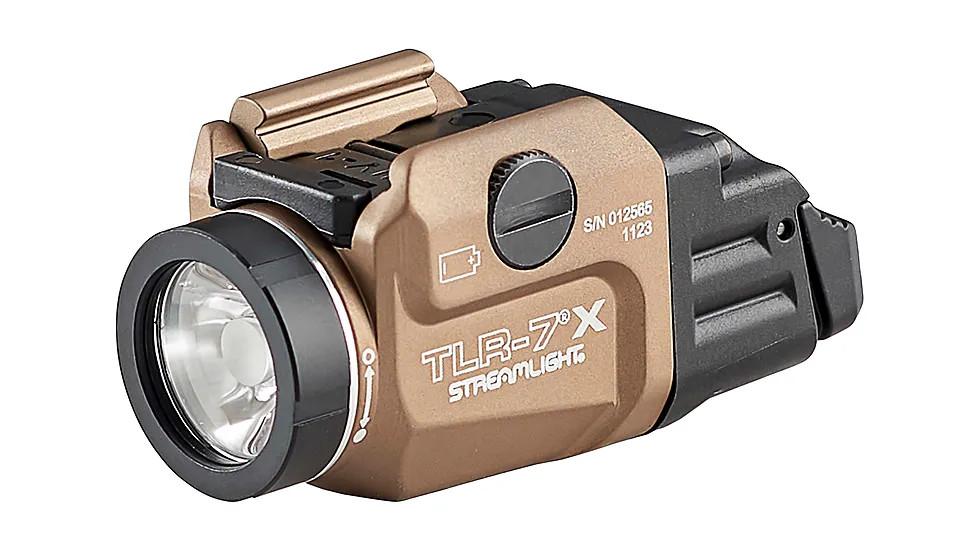 Streamlight TLR-7A 実物 ウェポンライト Streamlight TLR-7A FDE 500 Lumen Weapon Light with Low and High