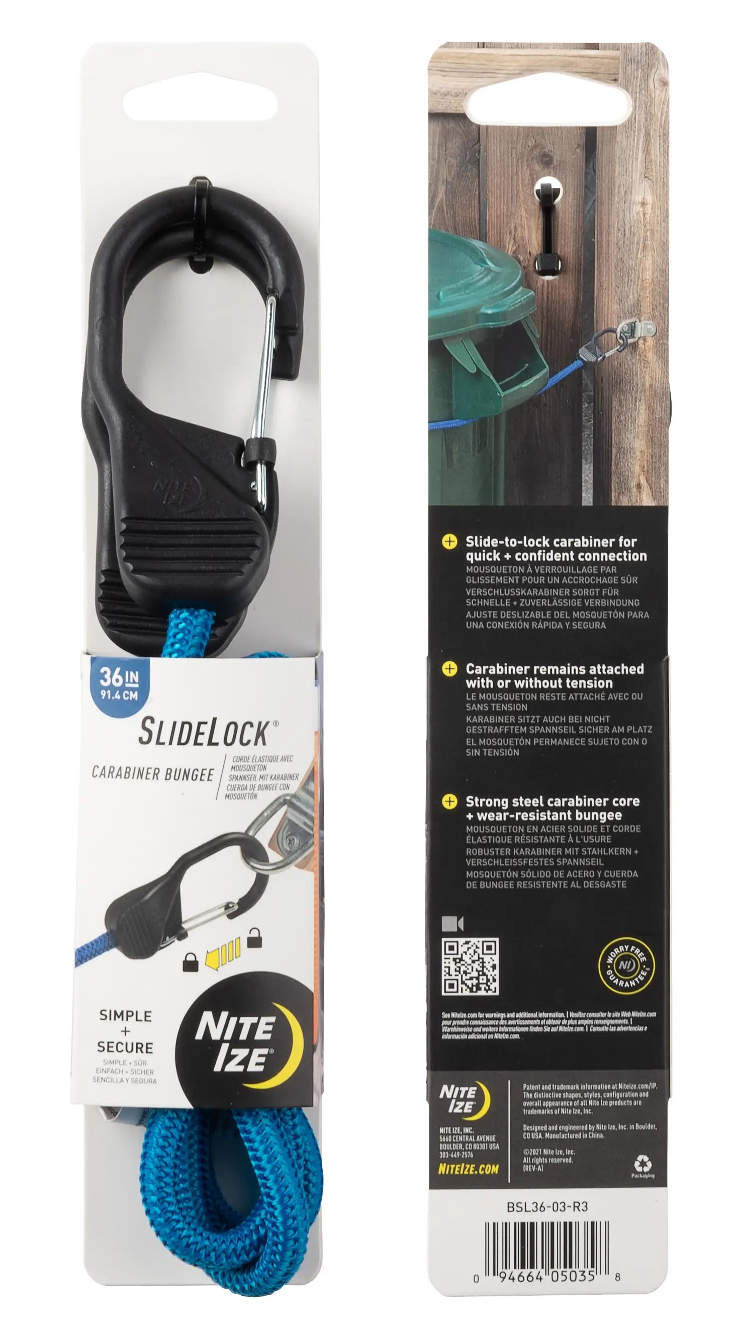 Nite Ize SlideLock Carabiner Bungee