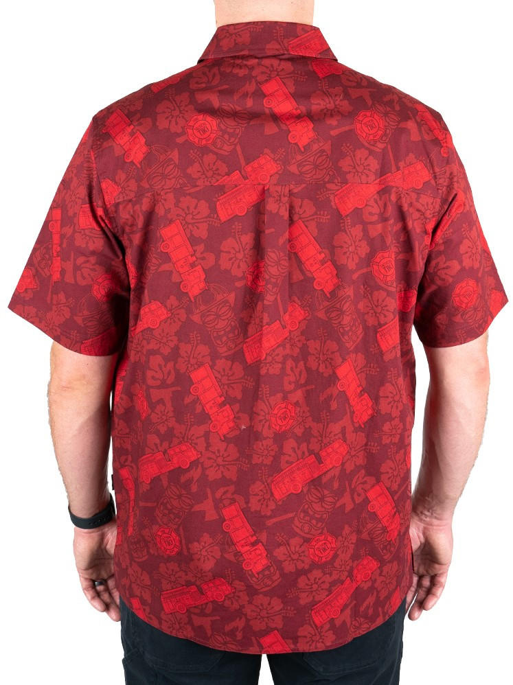 LAPG Firefighter Tactical Tiki Short Sleeve Button Up CCW Shirt