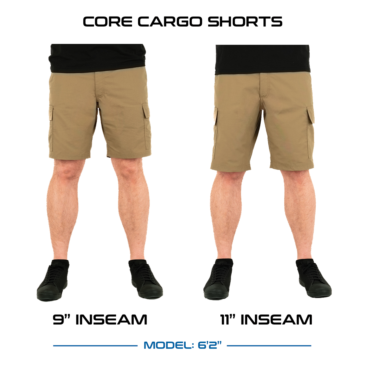 LA Police Gear Core Cargo Tactical Shorts