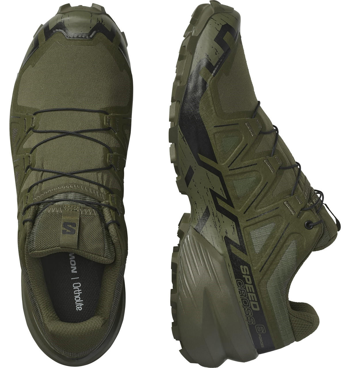Salomon Ranger Green SpeedCross 6 Forces Trail Running Shoe
