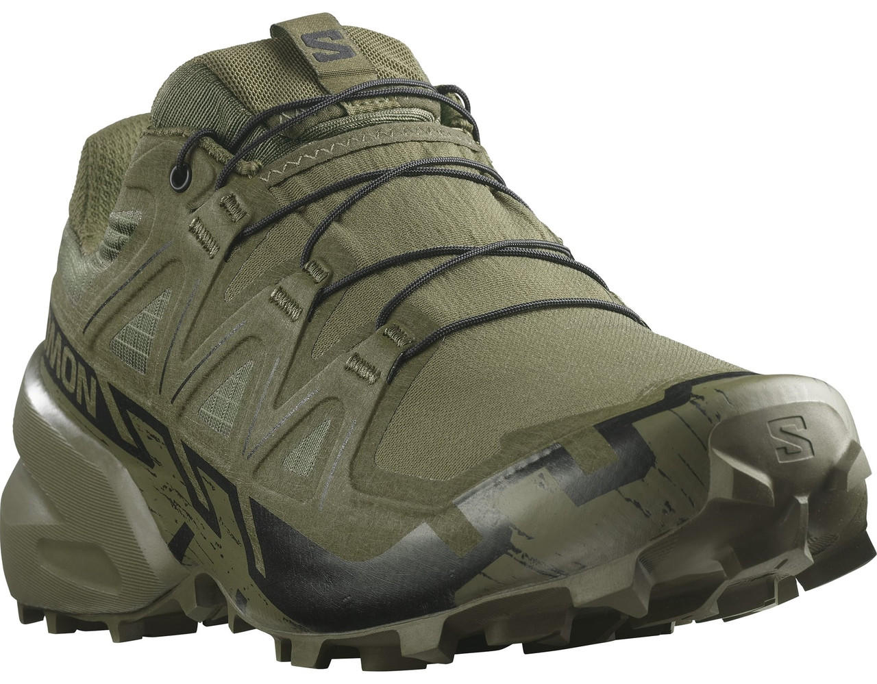 Salomon Men's Ranger Green SpeedCross 6 Forces Trail Running Shoes L47161200