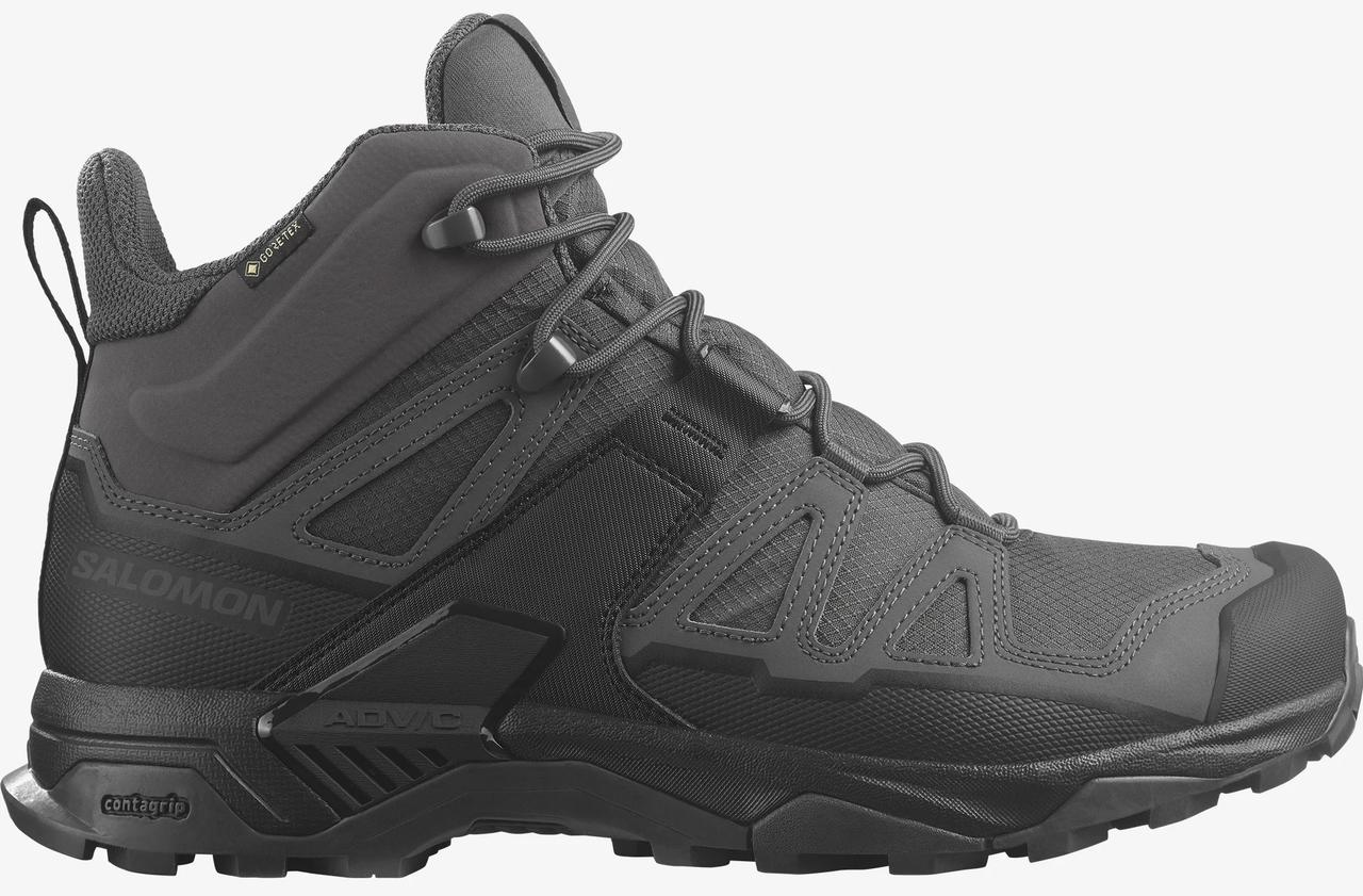 Salomon Men's Wolf Grey X Forces Mid GORE-TEX Waterproof Tactical Boot