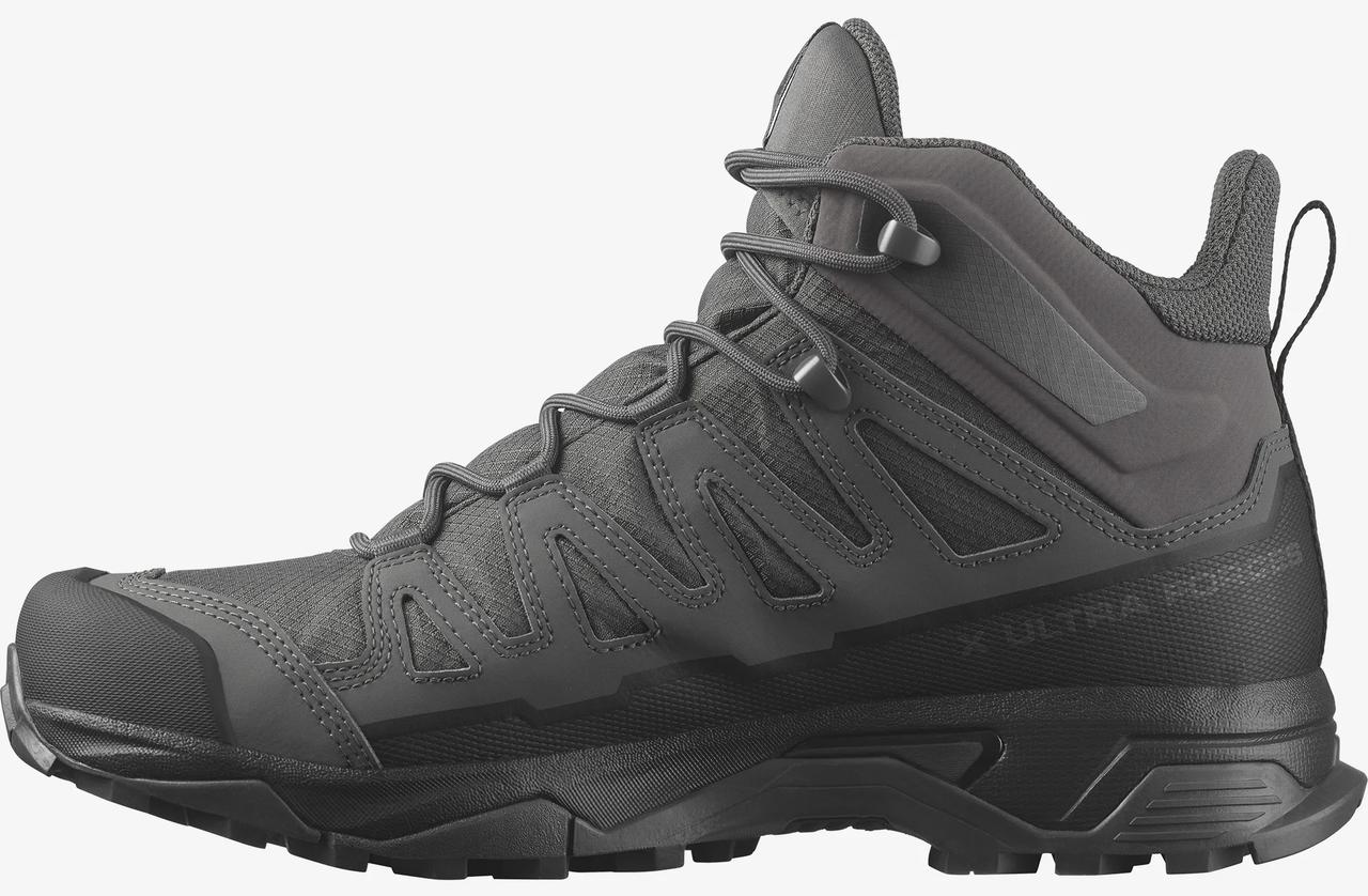 Salomon Men's Wolf Grey X Forces Mid GORE-TEX Waterproof Tactical Boot