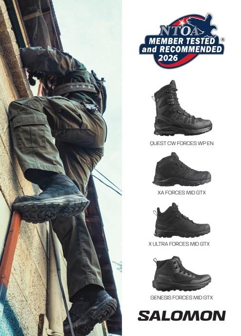 Salomon Men's Wolf Grey X Forces Mid GORE-TEX Waterproof Tactical Boot