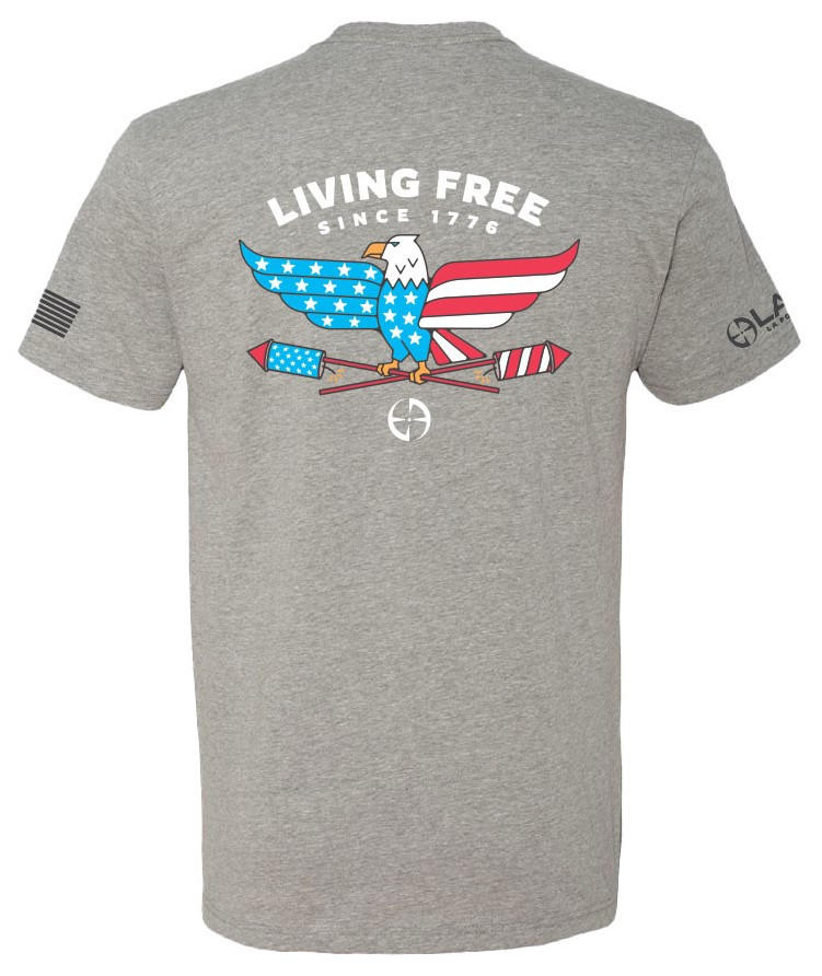 LAPG Men's Living Free Graphic Tee