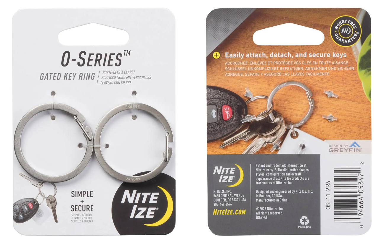 NiteIze O-Series Gated Key Ring OS-11-2R6
