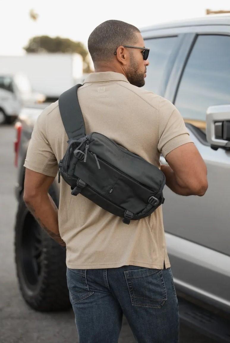 5.11 Tactical LV8 Sling Pack 8L Nero - Zaino A Tracolla Versatile E Compatto Per Ogni Avventura - 2