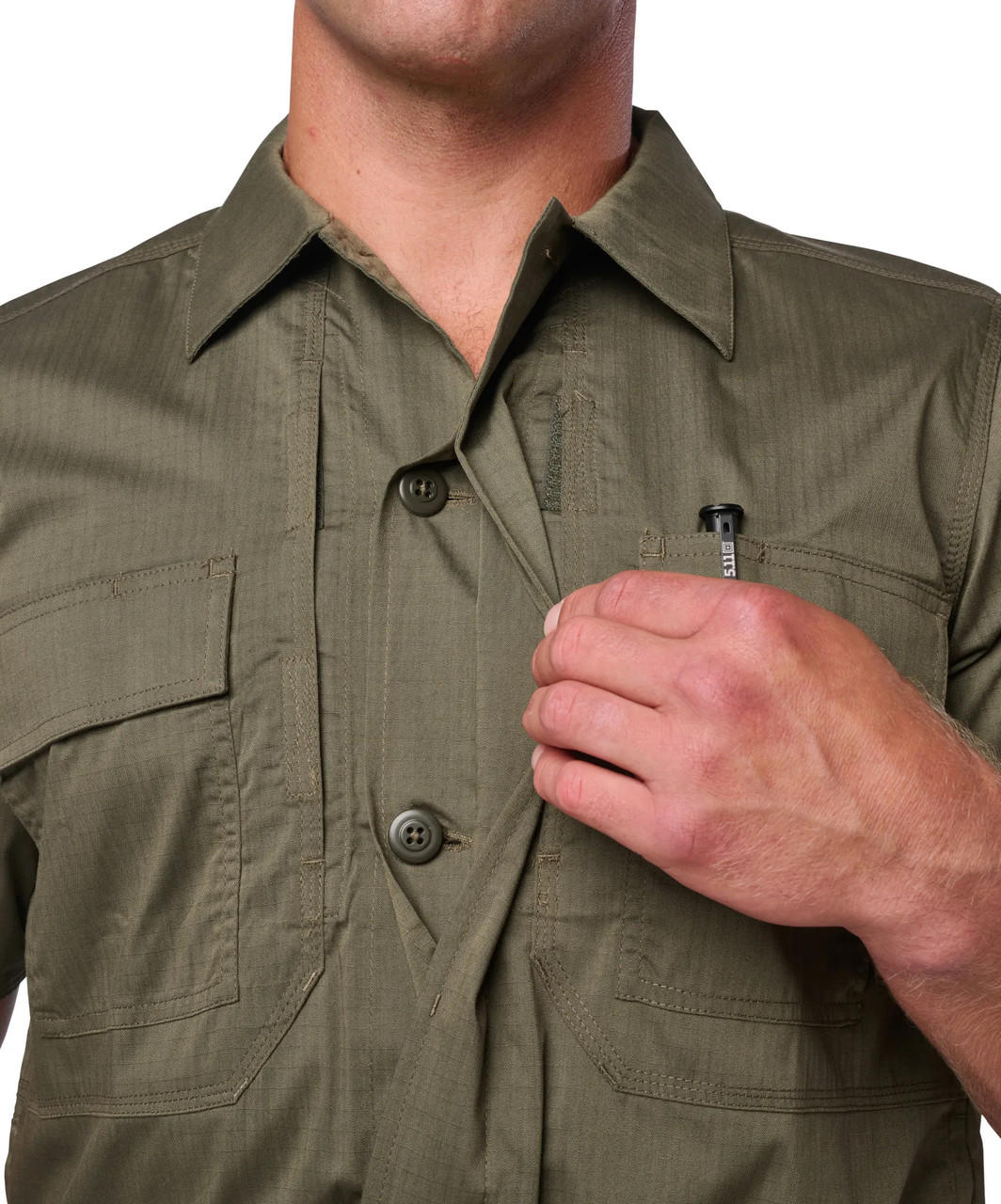 5.11 Tactical Men's Flex-Tac TDU RipStop Short Sleeve Shirt 71095